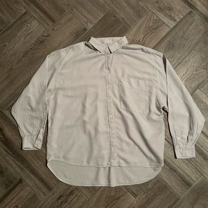 A New Day™️| Women’s Oversized Slant Pocket Button Down Shirt